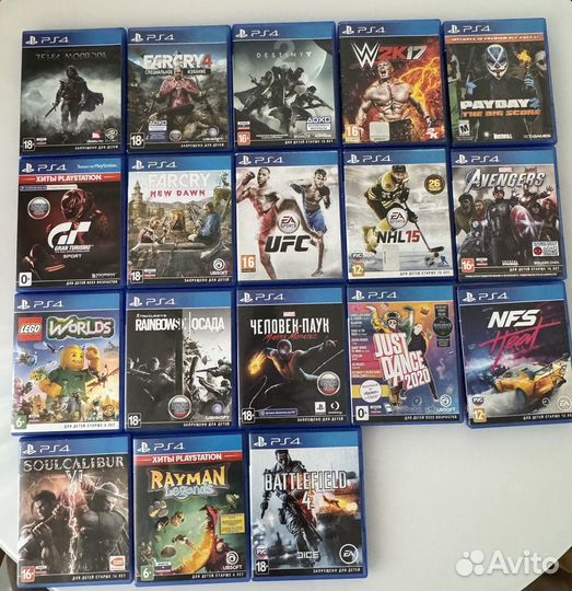 Диски на Sony playstation 4, 5