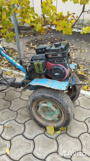 Мотоблок и тележка