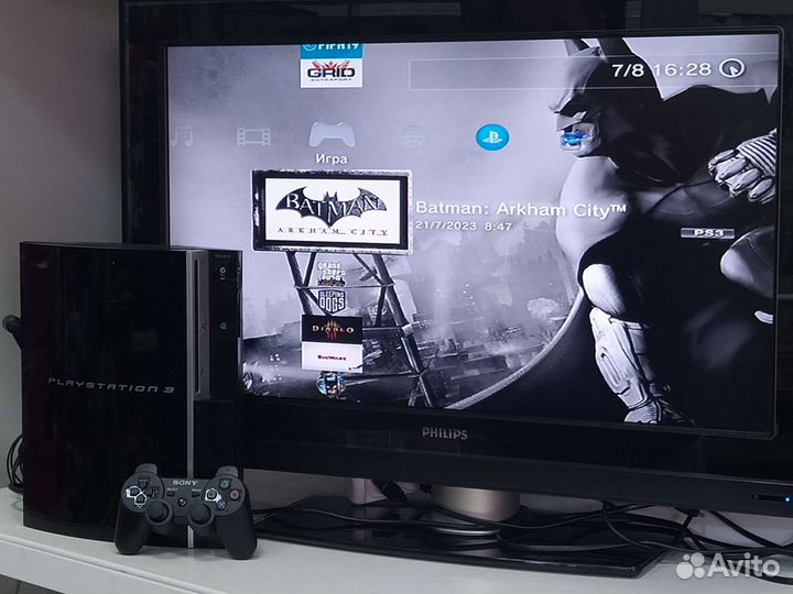 Игровая приставка ps3 fat с играми