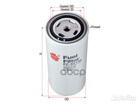 Фильтр топливныйIveco, DAF XF95 380/430/480 дв