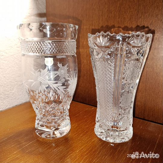 Хрустальная ваза