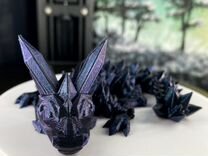 Дракон кристальный подвижный 17-45 см, 3D печать