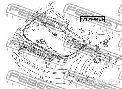 Трос замка капота