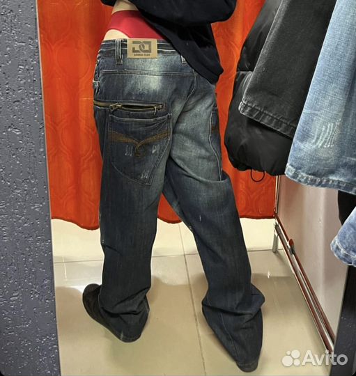 Y2k Джинсы низкая посадка широкие