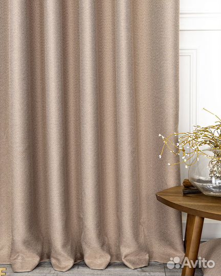 Шторы рогожка Орфей Нюд