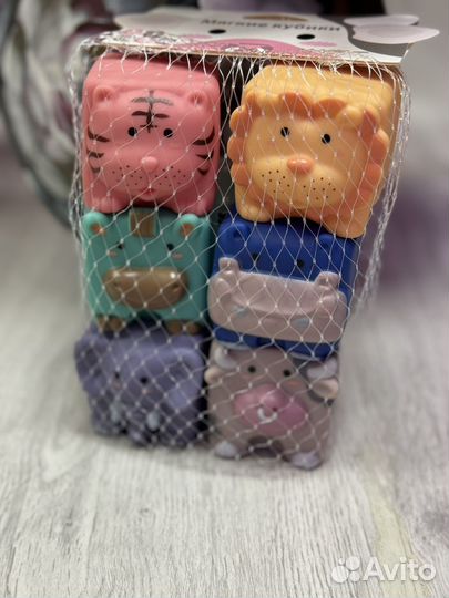 Новый игровой набор Мягкие кубики детские