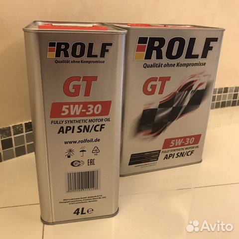 Масло моторное Rolf GT 5w30 купить в Москве | Авито