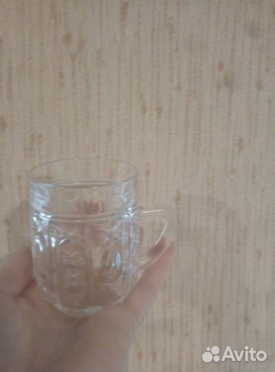 Кружки чашки хрусталь СССР цена за 6 шт
