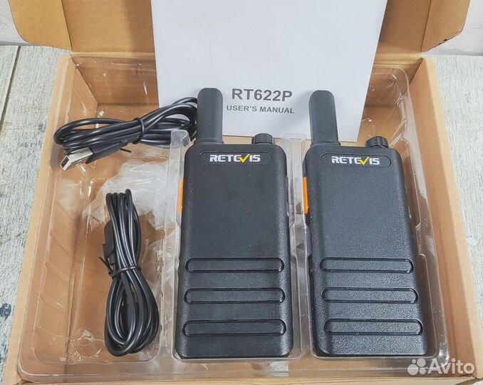 Retevis RT622P, PMR446 рации для бизнеса 2шт