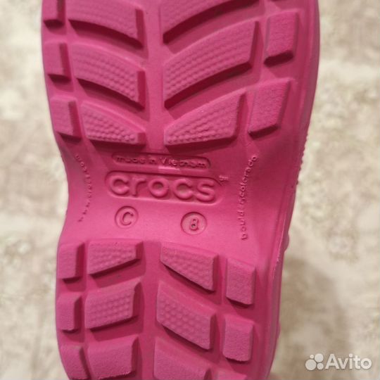 Детские резиновые сапоги crocs