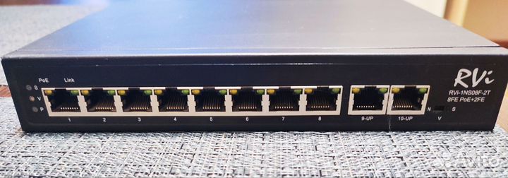 Сетевой коммутатор RVi на 8 PoE портов +2 (1G) RVi