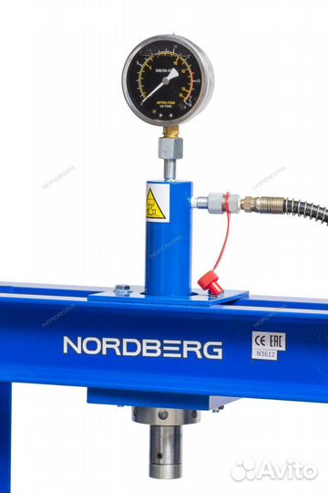 Пресс гидравлический ручной 12 тонн nordberg N3612