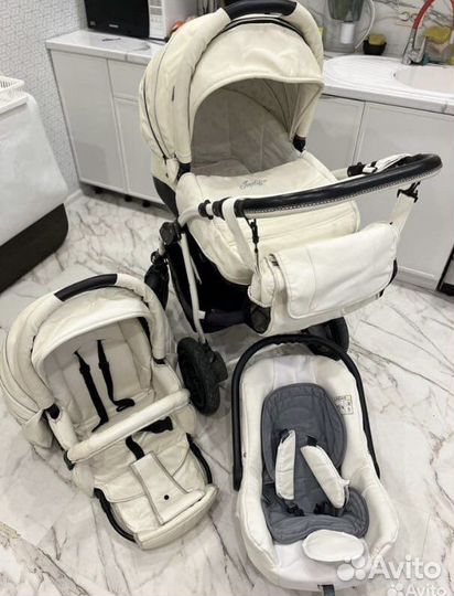 Коляска 3 в 1 индиго