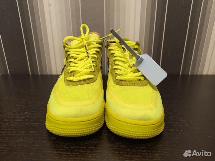 Nike & Off-White Air Force 1 Low «Volt» Оригинал