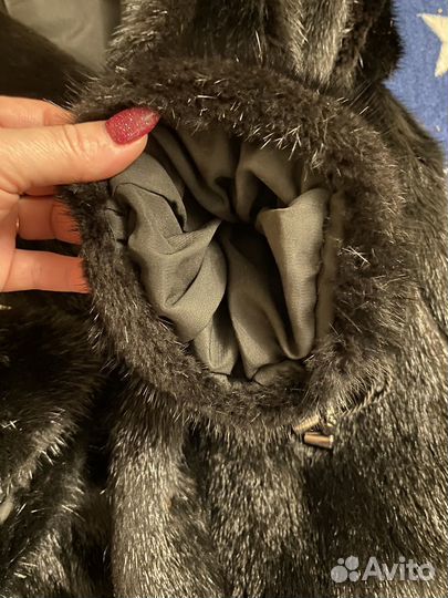 Шуба норковая с капюшоном 46 48