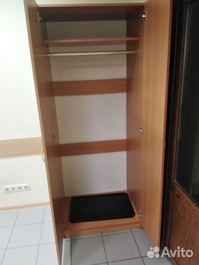 Шкаф для верхней одежды IKEA, орех 80x58x202 см