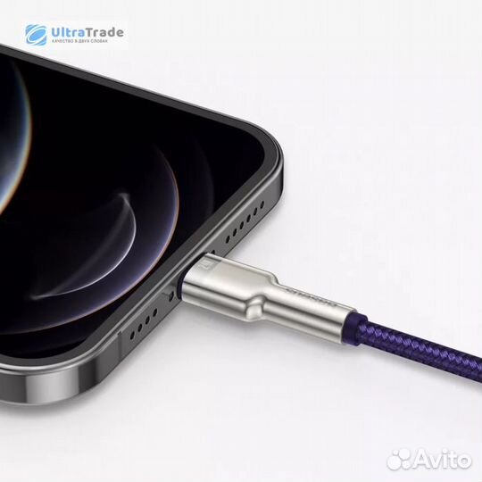 Кабель Xiaomi Baseus USB to iP 2.4A 1m Purple