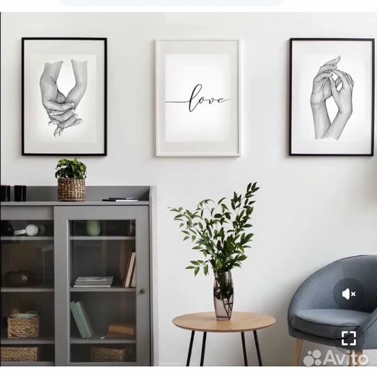 Набор интерьерных постеров 