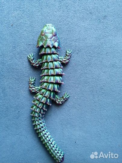 Игрушка ящерица 3D цвет