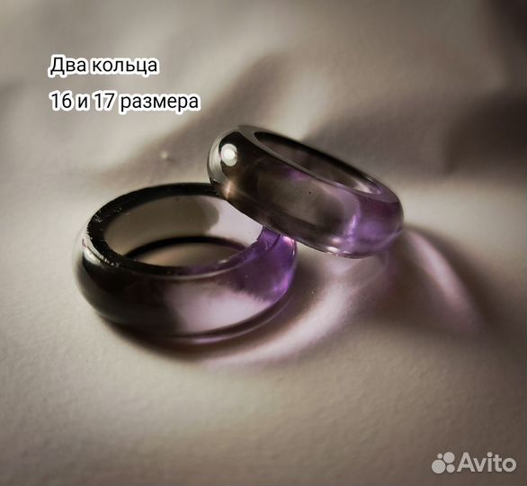 Кольца и кулон из эпоксидной смолы