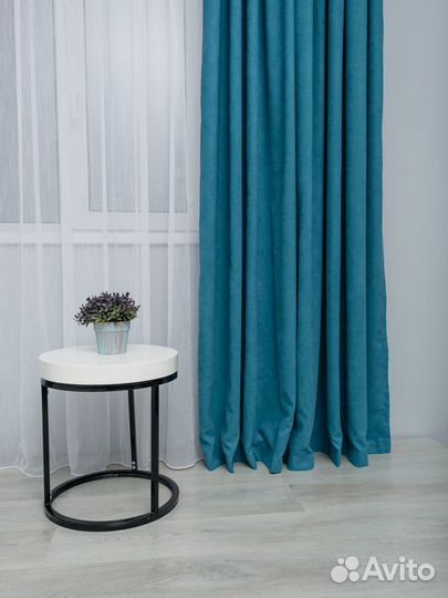 Готовые шторы велюр-канвас 250*260см