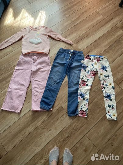 Джинсы для девочки, 11-13 лет, zara, roxy