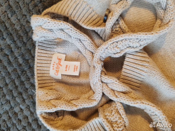 Вязаный комбинезон новый cat&jack 6-9 месяцев