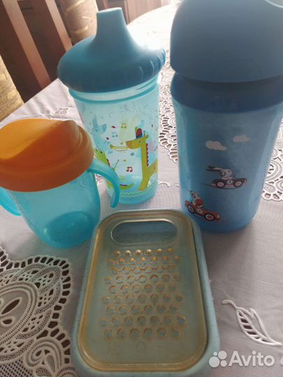 Поильник, термобутылка Авент, терка
