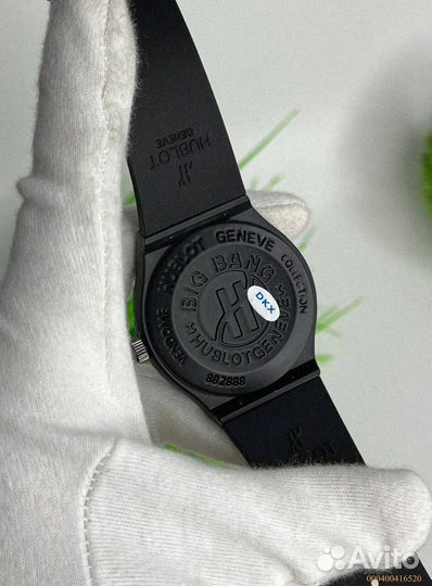 Наручные часы Hublot WHB3 чёрные (Арт.50095)