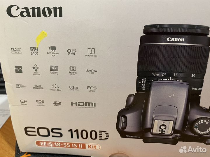 Зеркальный фотоаппарат canon eos 1100d