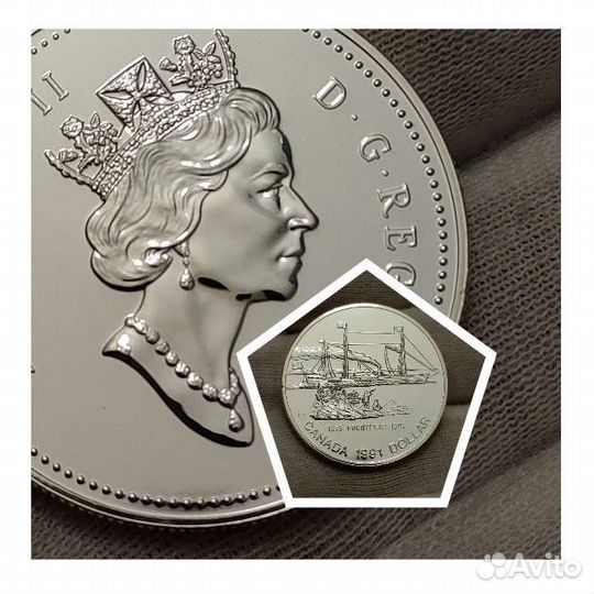 Канада. 1 доллар серебро