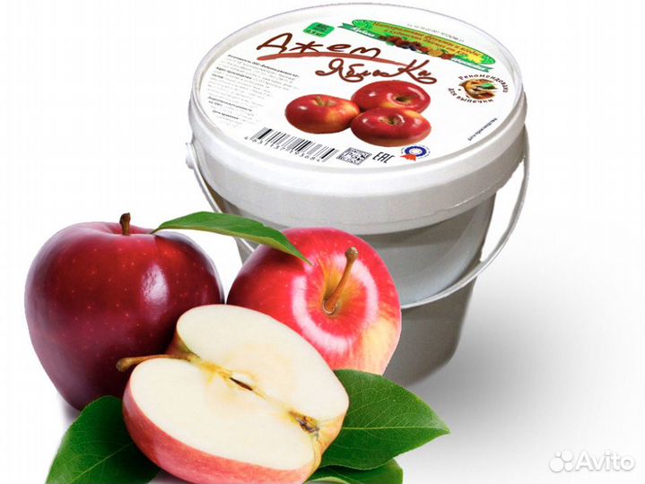 Джем конфитюр Яблочный Кубань фруктовая, 900г