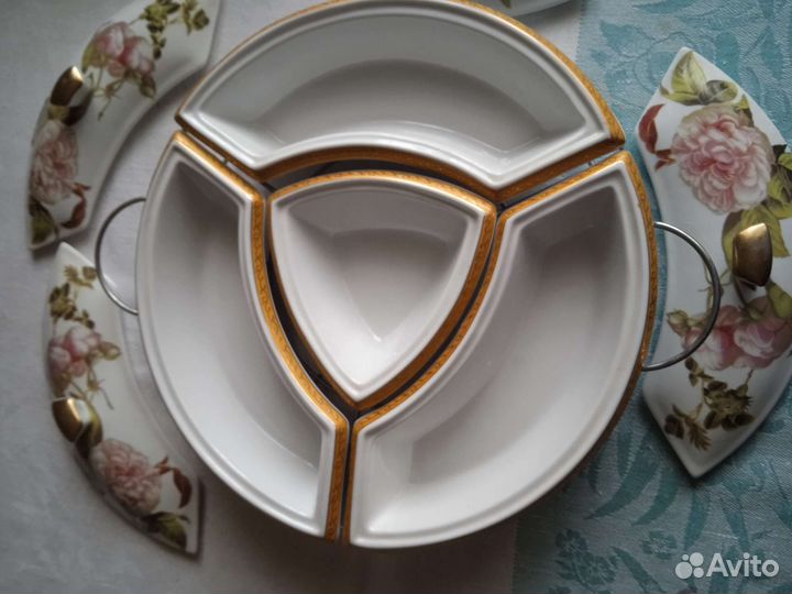 Менажница фарфоровая