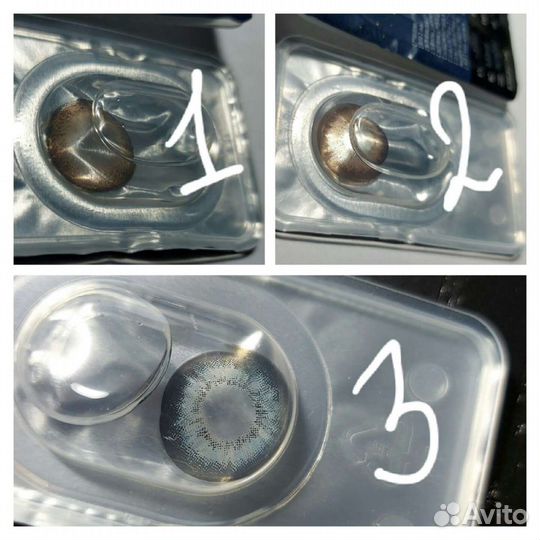 Новые цветные/оттеночные линзы -3,00 -3,25 -3,50