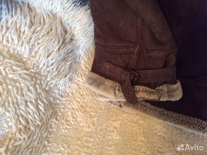 Дубленая куртка «Пилот» karizma с капюшоном