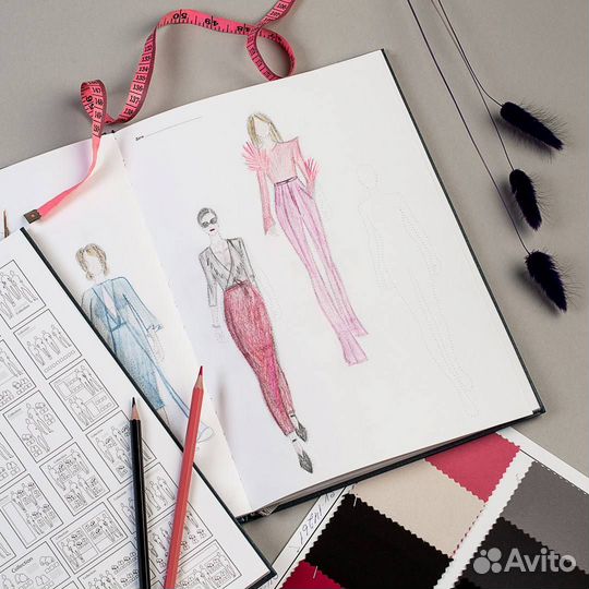 Скетчбук для дизайнеров одежды и портных