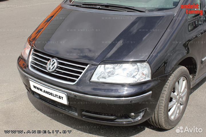 Реснички на фары Volkswagen Sharan I рест