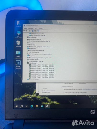 Игровой ноутбук HP на i7