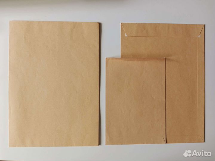 Бумага A4 Конверты крафт серебро