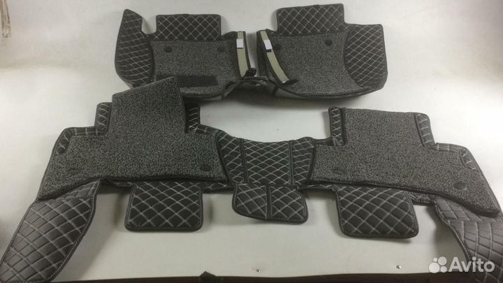 3D Коврики Volkswagen Touareg Экокожа Салон Багажн