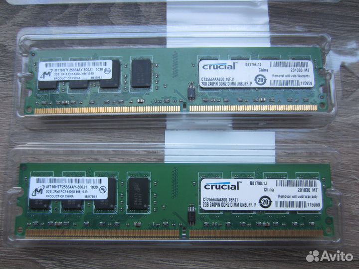 Оперативная память Crucial CT25664AA800 DDR2 4Gb