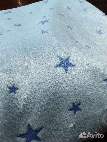 Ткань трикотаж плюш со звездами