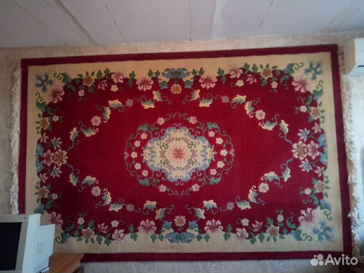 Ковер шерстяной ручной работы бу