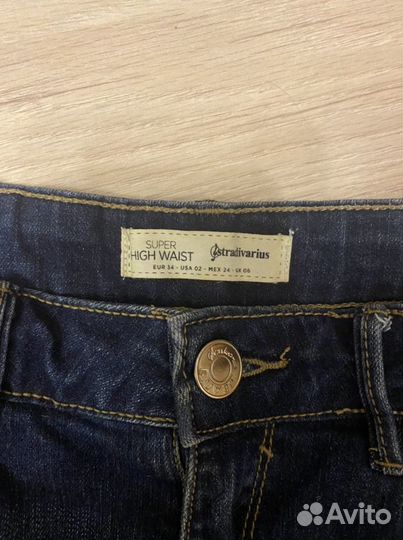 Джинсовые шорты stradivarius