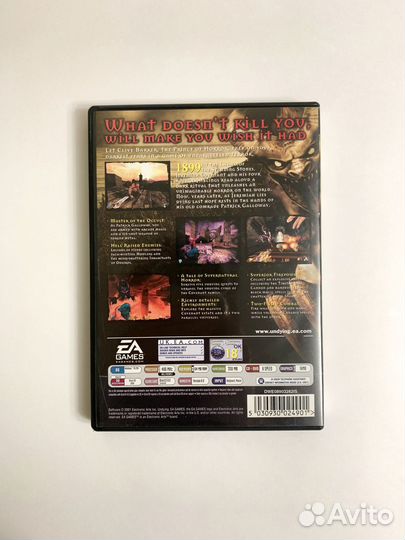 Clive Barker's Undying зарубежная лицензия DVD-box
