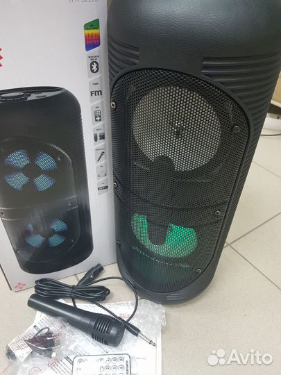 Новая Мощная Блютуз колонка 50Вт, Микрофон+Пульт