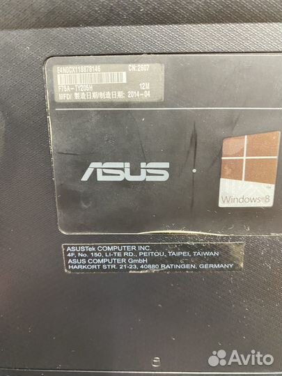 Ноутбук asus