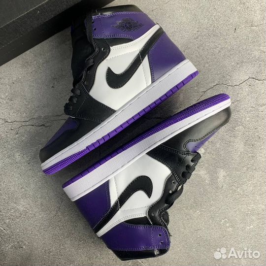 Кроссовки Air Jordan 1 Court Purple (36-45)