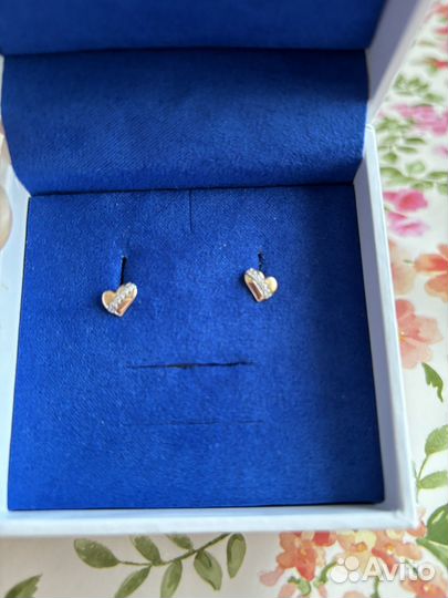 Золотые серьги пуссеты