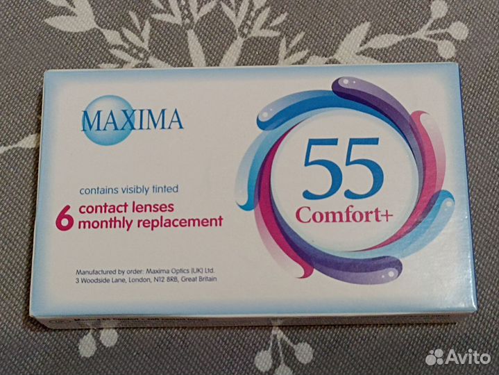 Линзы контактные Maxima 55 Comfort -6, 5